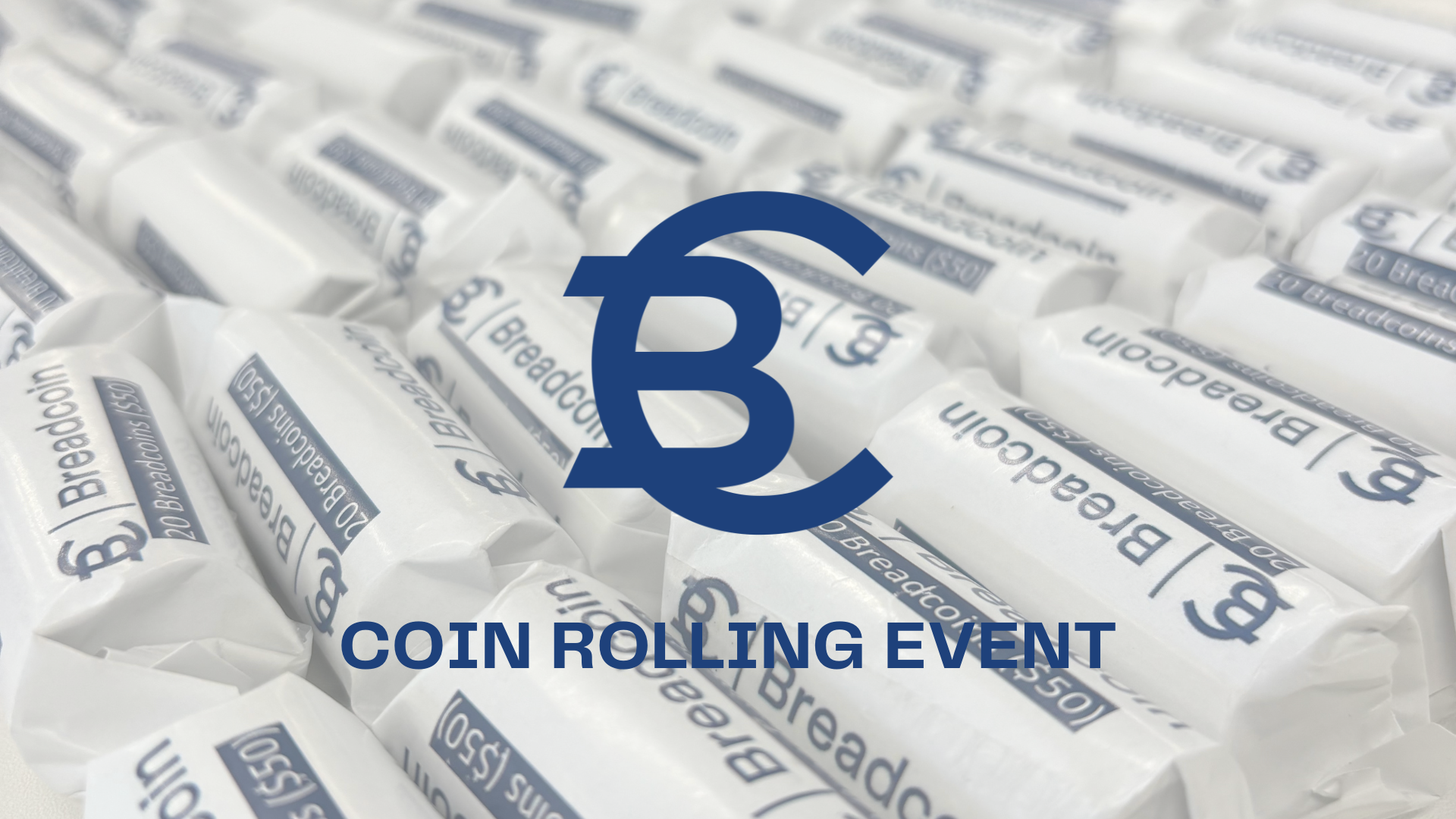 Coin Rolling Event with Breadcoin symbol