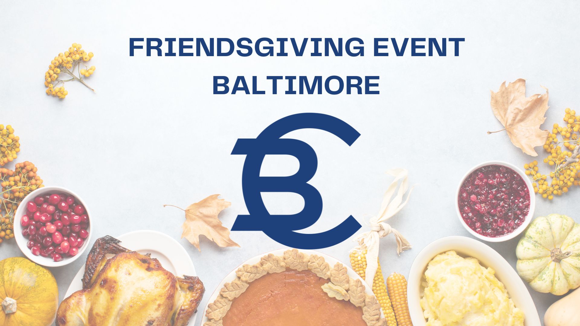 Friendsgiving Event Baltimore Graphic